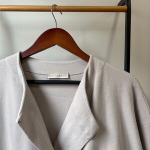 Stefanel Light Gray Overcoat Size L